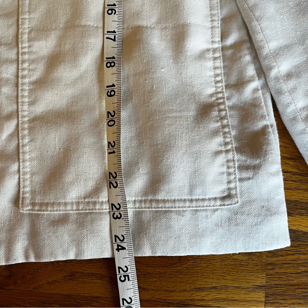 Madewell Off-White Patch Pocket Blazer - image 7